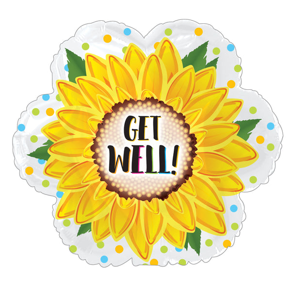 Get Well Sunflower CTI Balloons