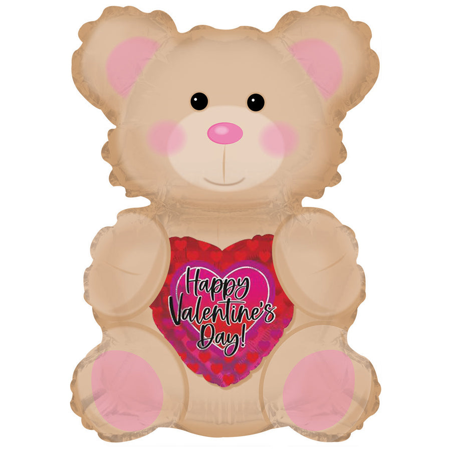 Happy Valentines Day Tan Bear