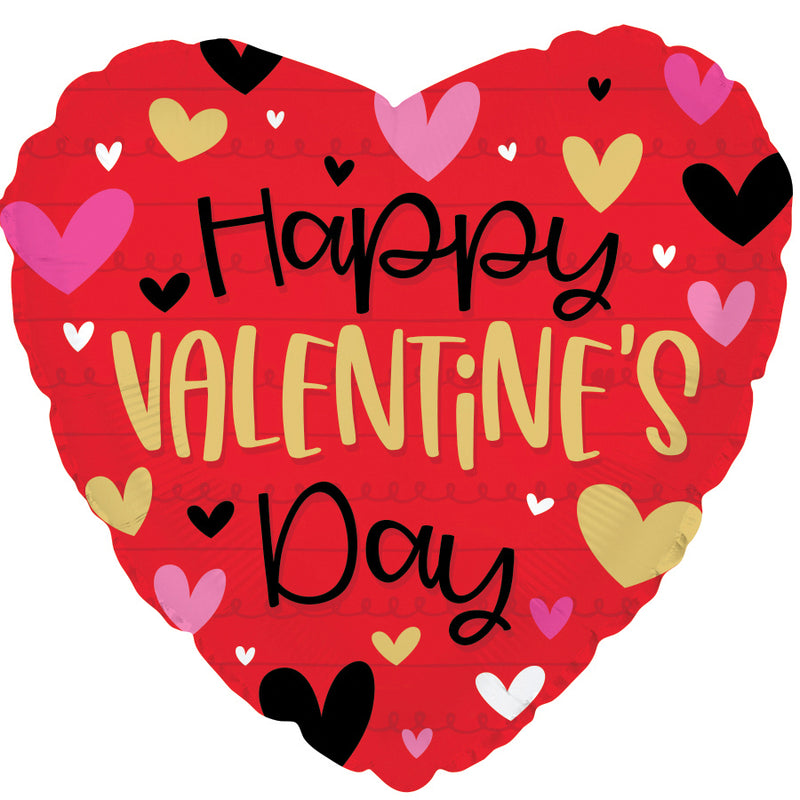 Happy Valentine's Day Red & Gold