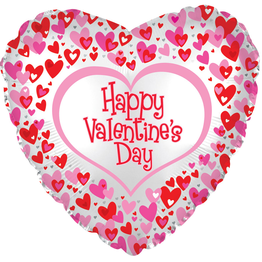 Happy Valentines Day Dancing Hearts