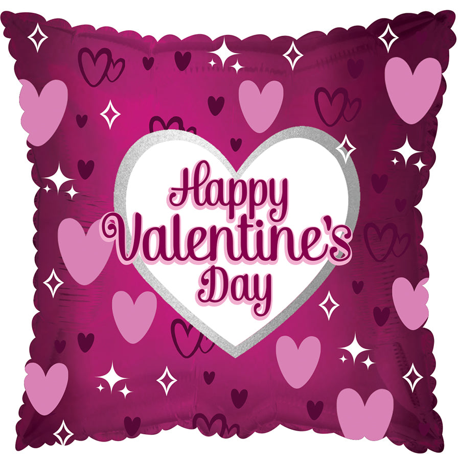 Happy Valentine's Day Hearts & Stars