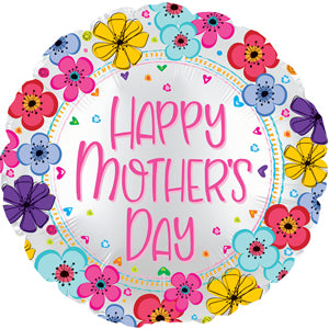 Happy Mother's Day Floral Border