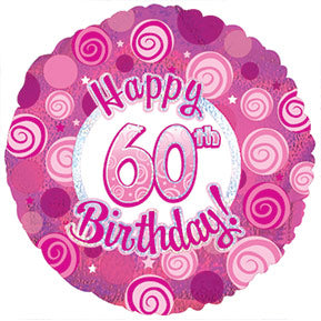 Happy 60th Birthday Pink Dazzle