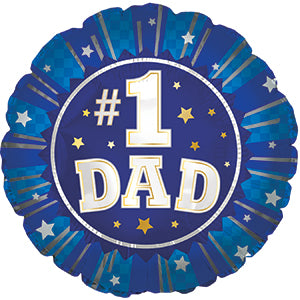 #1 Dad Air-Filled Stick Balloon