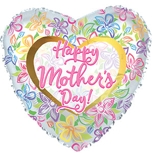 Happy Mother's Day Graphic Floral