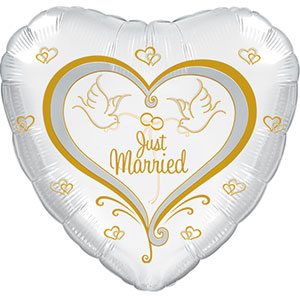 Just Married Doves