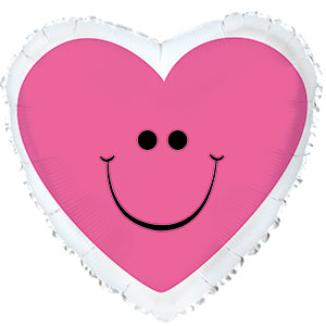 Pink Smiley Heart