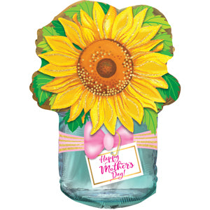Happy Mother's Day Sunflower Jar