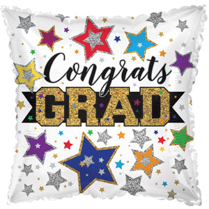 Congrats Grad Glitter Stars
