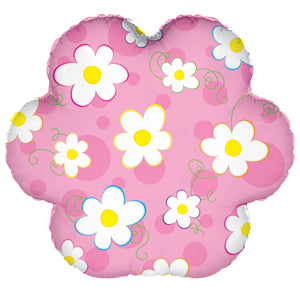 Pink Polka Dots with Daisies