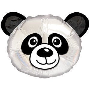 Panda Head Air-Filled Stick Balloon