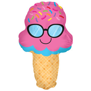 Ice Cream Cone w/ Shades Air-Filled