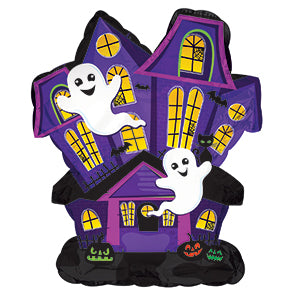 Haunted House Air-Filled Stick Balloon