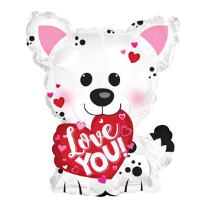 Puppy Love You Air-Filled Stick Balloon