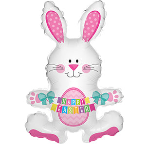 Spring Bunny Air-Filled Stick Balloon
