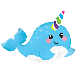Narwhal Air-Filled Stick Balloon