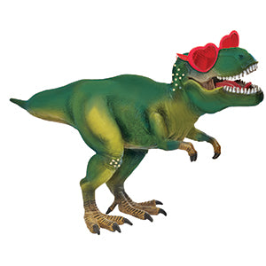 Dinosaur with Heart Glasses Air-Filled Stick Balloon