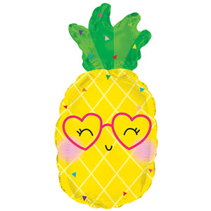 Pineapple with Heart Glasses