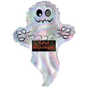 Happy Halloween Irridescent Ghost