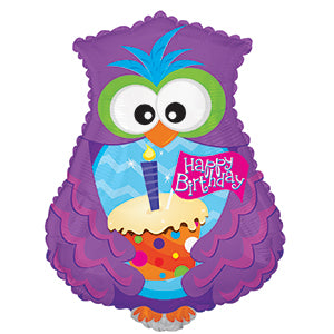 Happy Birthday Owl and Cupcake