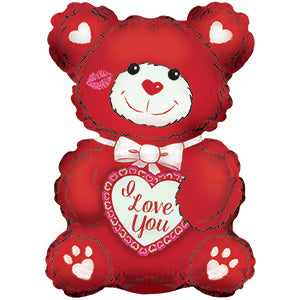 I Love You Red & White Teddy