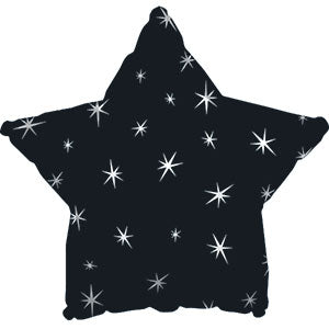 Black Sparkle Star