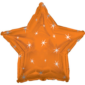 Orange Sparkle Star