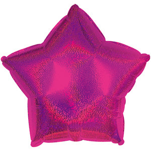 Hot Pink Dazzle Star Air-Filled Stick Balloon