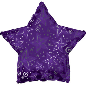 Purple Pattern Star