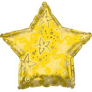 Yellow Pattern Star